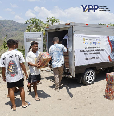 YPP Emtek Media Jangkau Manggarai Timur Salurkan Bantuan Gempa murungraya dan Layanan Psikososial Anak